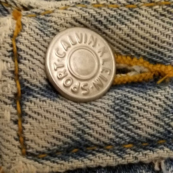 Vintage 80-90s Calvin Klein High Rise Taper Leg Mom Jeans Made in USA Size 14 - Picture 5 of 8